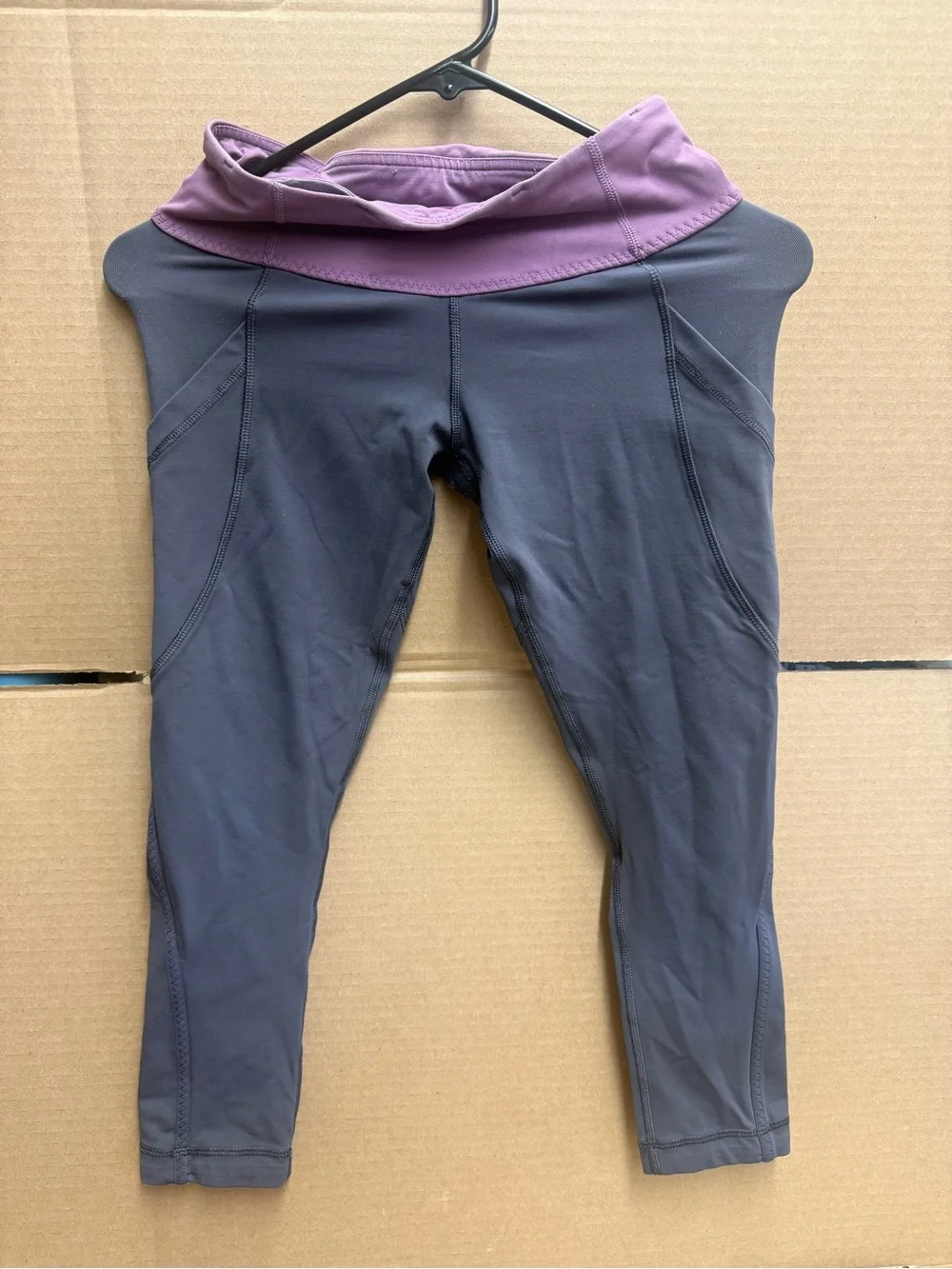 lululemon athletica  Leggings with Purple Waistband